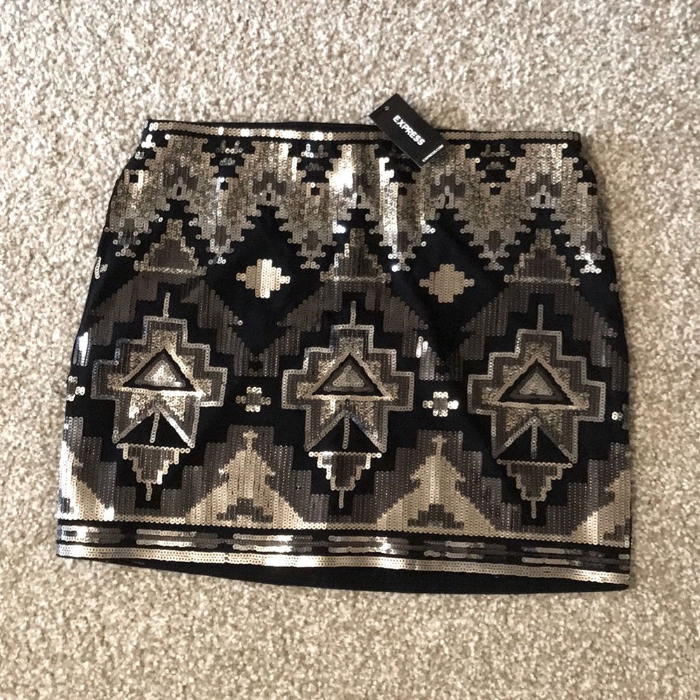 Express Sequin Skirt